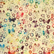 Batik – 106-4 Colourful Butterflies on Beige