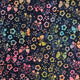 Batik - Butterflies on Flowers on Black