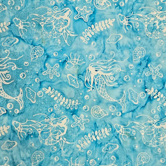 compare product Batik - Mermaids on Light Blue