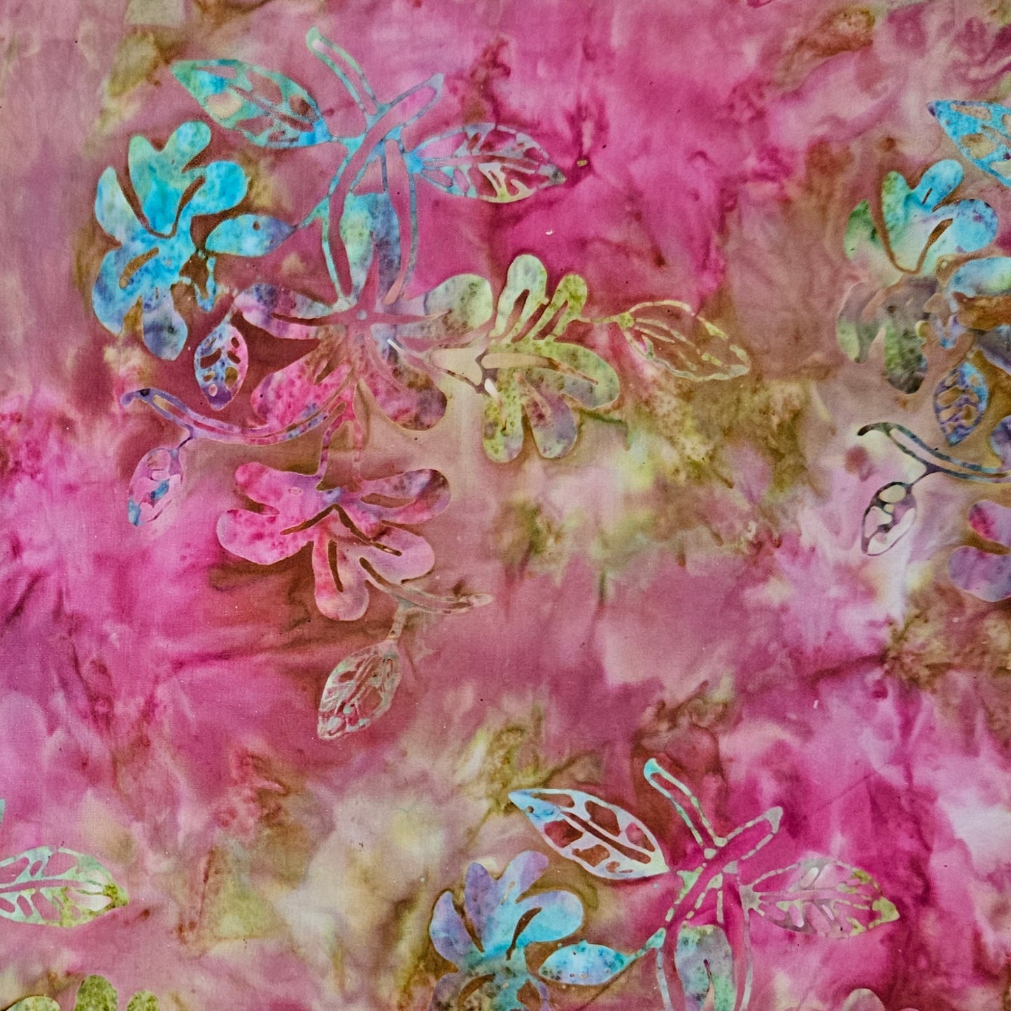 Batik - Lilies on Pink