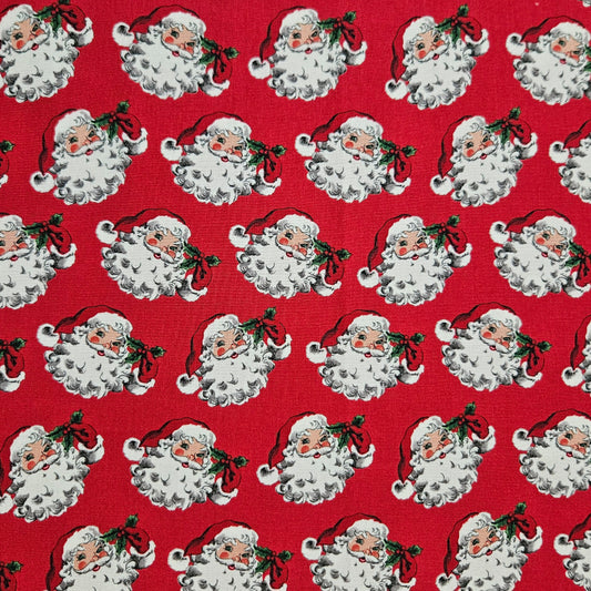 Old Fashioned Christmas - Santa on Red