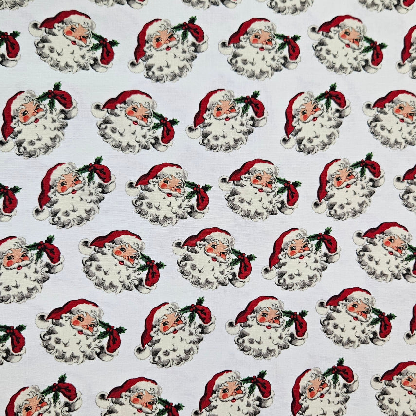 Old Fashioned Christmas - Santa on White