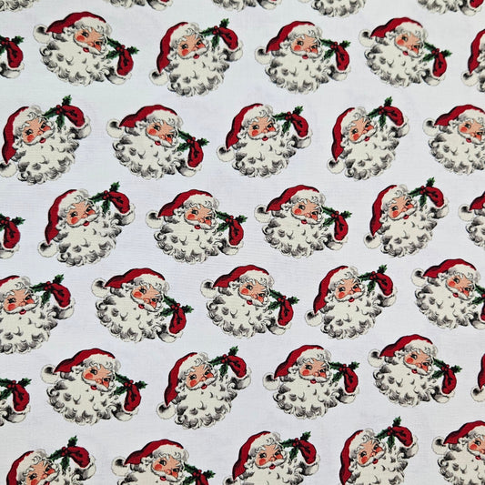 Old Fashioned Christmas - Santa on White