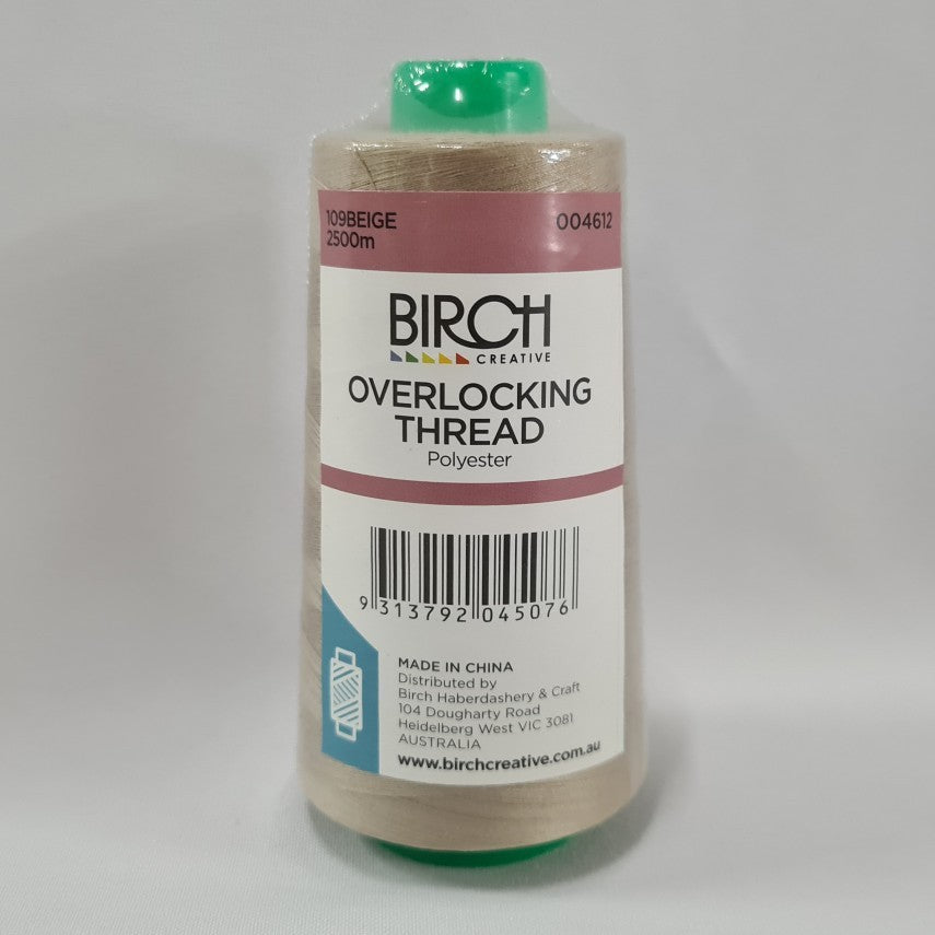 Overlocking Thread - 2500m - Beige