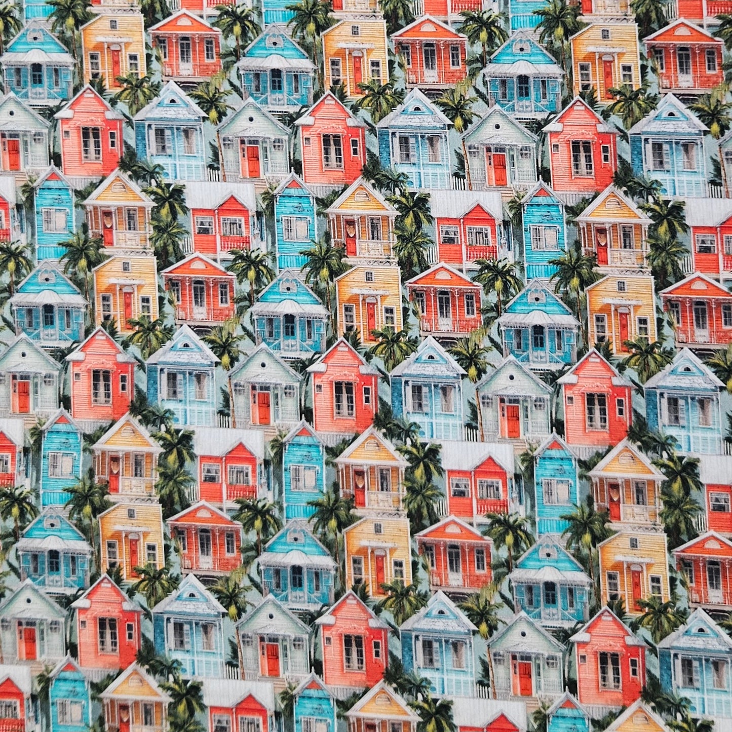 Palm Trees amongst Houses