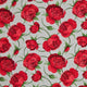 Paula's Roses - Red on Cream