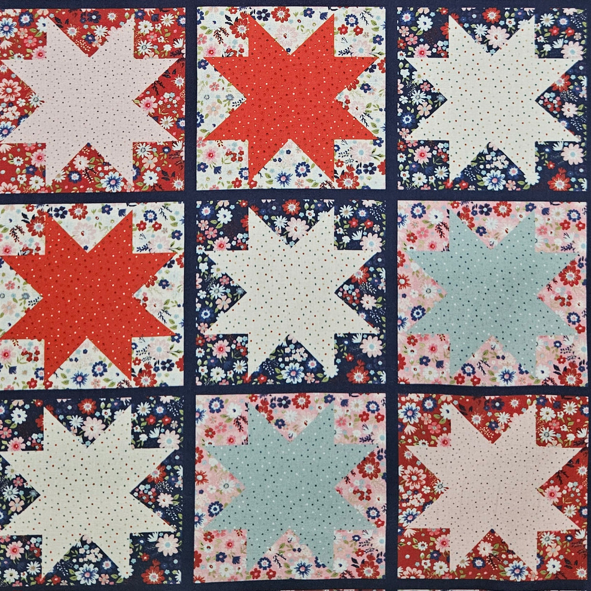 Hip Hip Hooray Liberty - Star Quilt Design