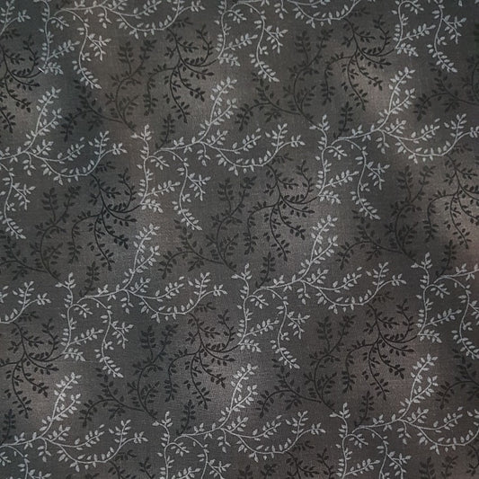 Quilt Backing - Vine - Black