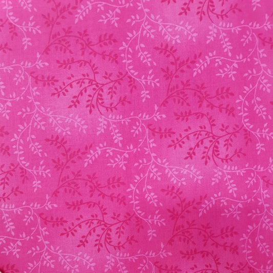 Quilt Backing - Vine - Dark Pink