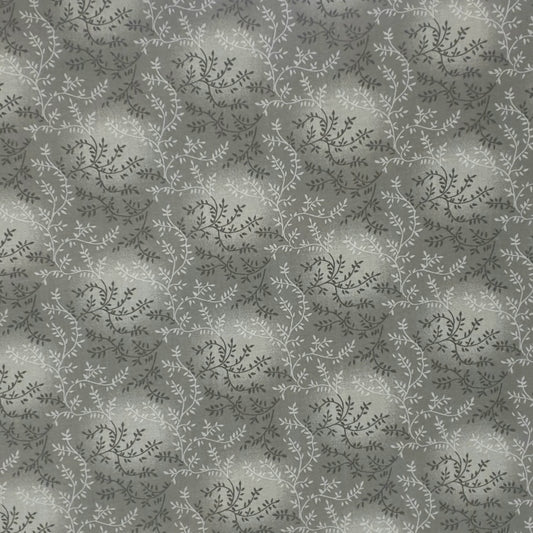 Quilt Backing - Vine - Light Grey