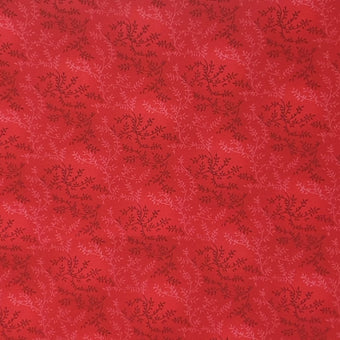 compare product Quilt Backing - Vine - Red