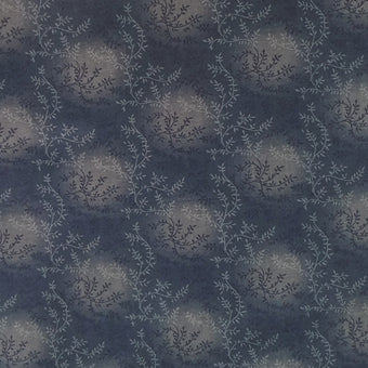 compare product Quilt Backing - Vine - Steel Blue
