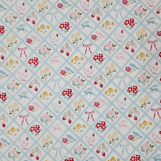 Rosy Cheeks - Check Icons Blue
