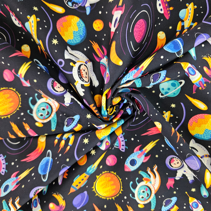 Space Boy on Black
