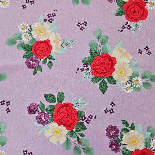 Sweet Picnic - Florals on Lilac