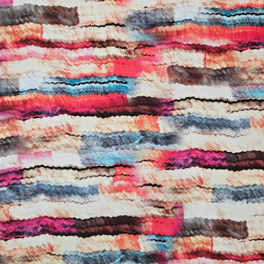 Swiss Cotton - Grunge Stripes