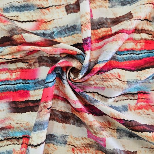 Swiss Cotton - Grunge Stripes