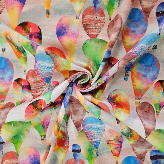 Swiss Cotton - Hot Air Balloons