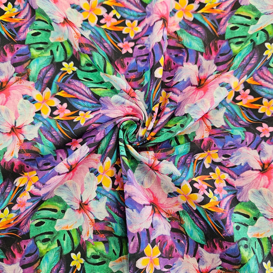 Swiss Cotton - Tropical Floral Multi