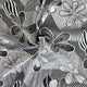 SWISS COTTON VOILE - Monochrome Striped Floral