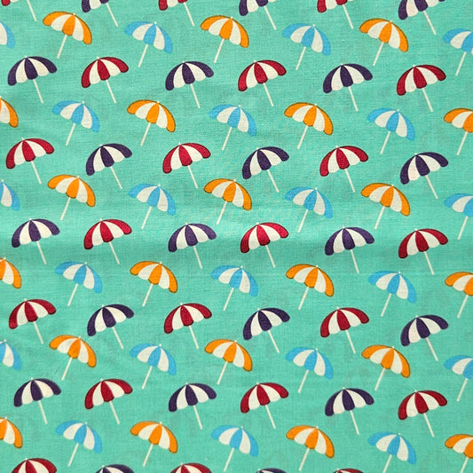 Umbrellas on Turquoise