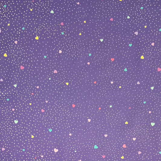 Unicorn Love - Hearts on Purple