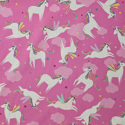 Unicorn Love - Unicorns on Pink