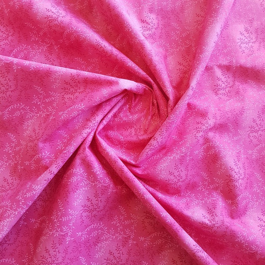 Quilt Backing - Vine - Dark Pink