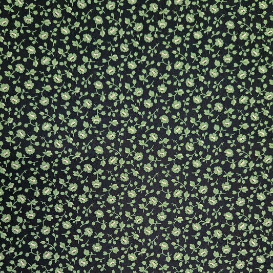 Vintage Charm - Flower Patch Green