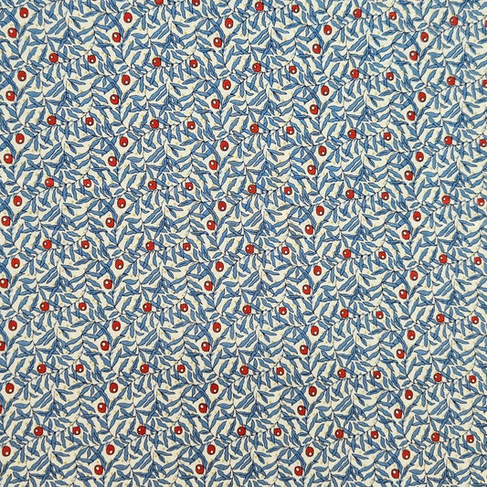 Liberty - The Merry and Bright Collection - Holiday Berries B Blue
