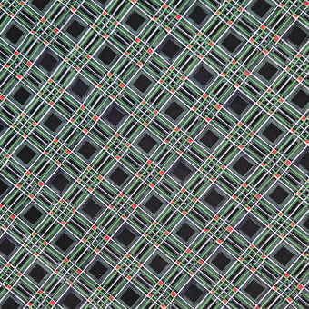 compare product Christmas Check - Green on Black