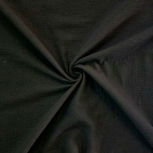 Double Gauze Muslin - Black