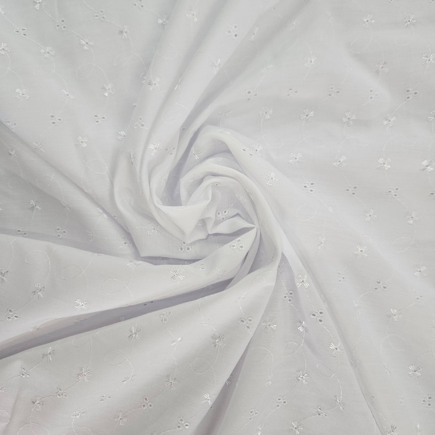 Embroidery Onglaze Eyelet Swirls