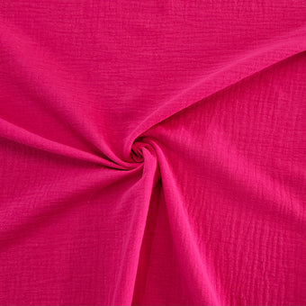 compare product Double Gauze Muslin - Hot Pink