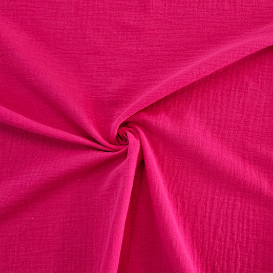 Double Gauze Muslin - Hot Pink