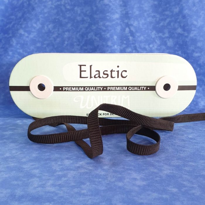 Elastic - Ribbed Non-Roll 12mm Black