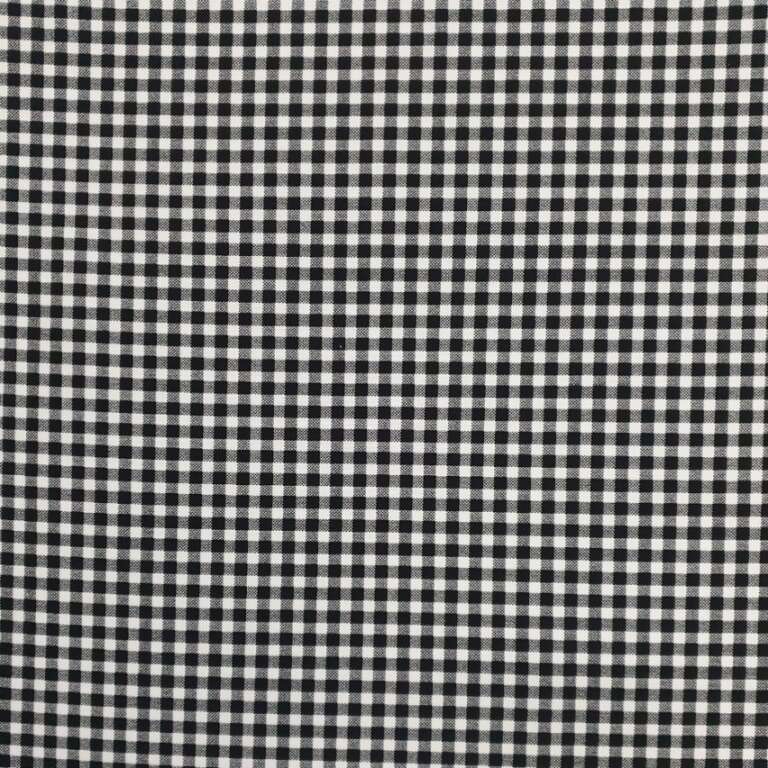 5mm Gingham Black East Coast Fabrics