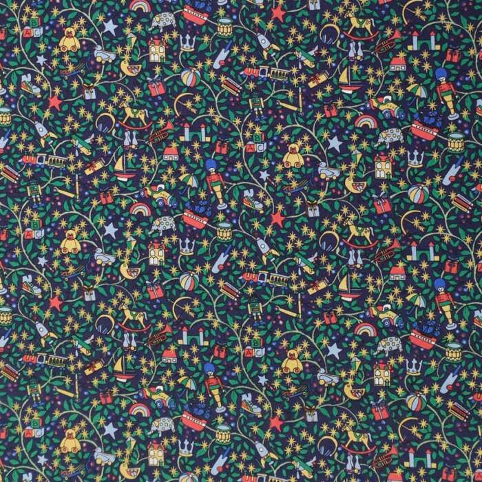 Liberty - Magical Forest with Metallic Stars A Navy