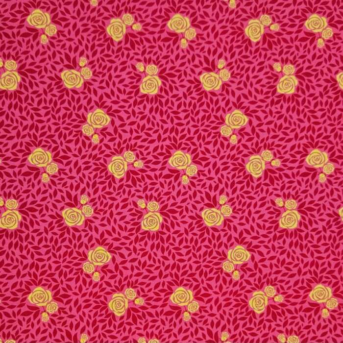 Modern Florals - Roses on Pink