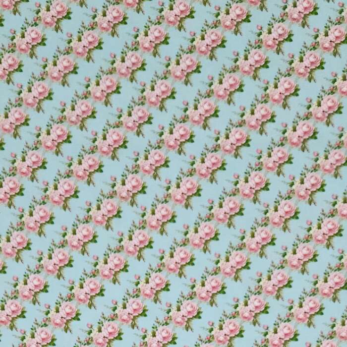 Shabby Chic - Blue Diagonal Roses