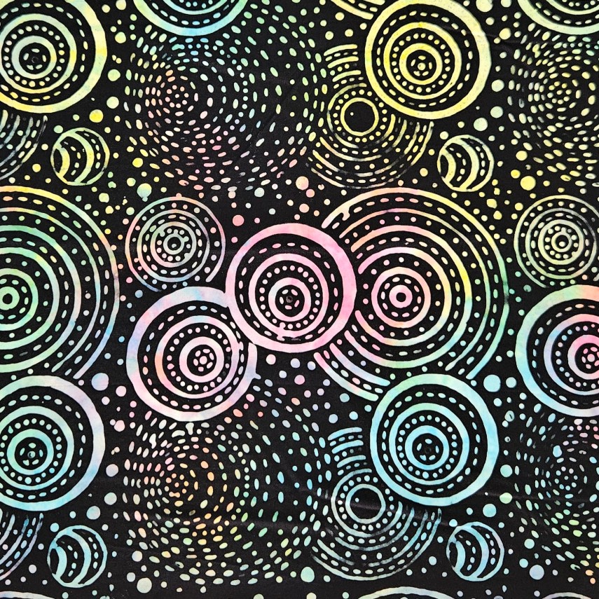 Batik - 1314 Droplets Dark Multi