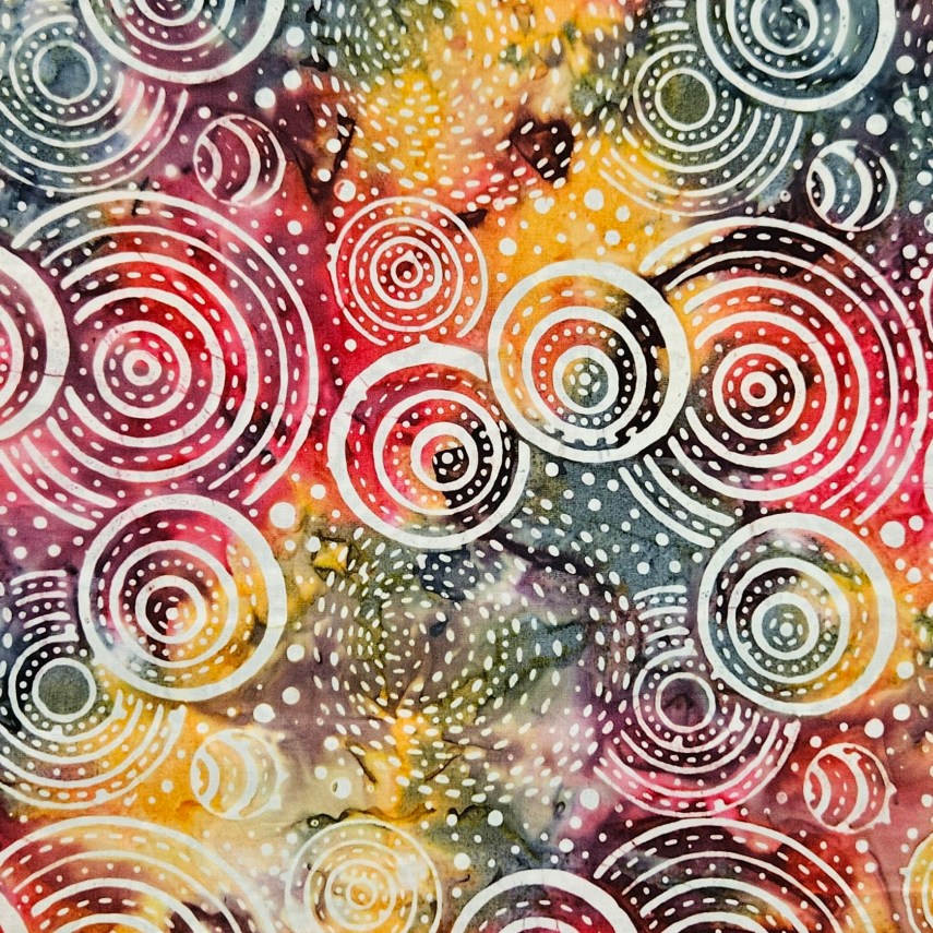 Batik - 1902 Droplets White and Multi