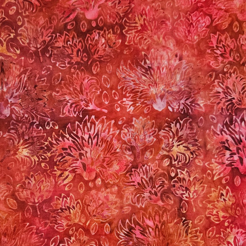 Batik - 1957 Chrysanthemum Red