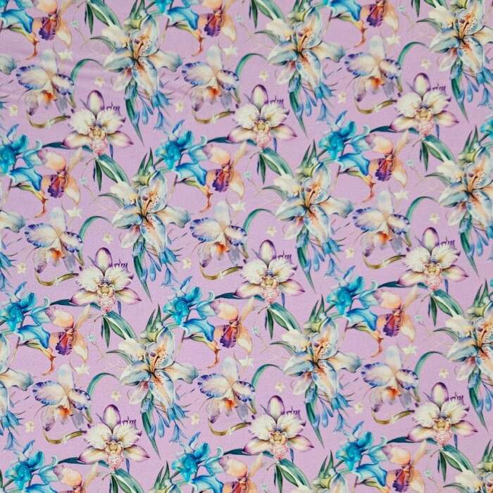 Florals - Iris on Light Purple