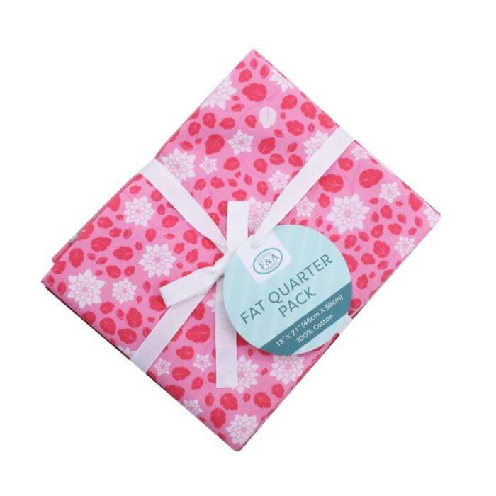Fat Quarter Pack - Romantic Florals Red and Pink - Image 2