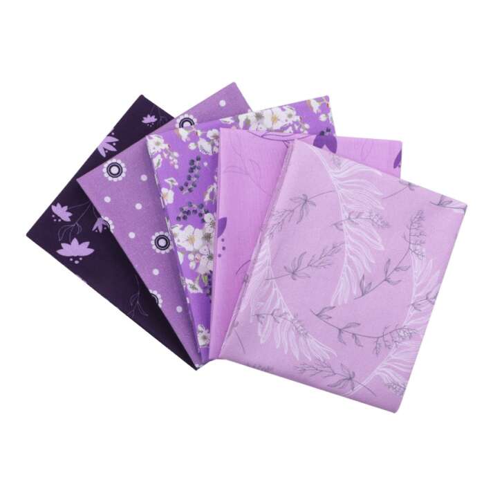 Fat Quarter Pack - Purple Foliage