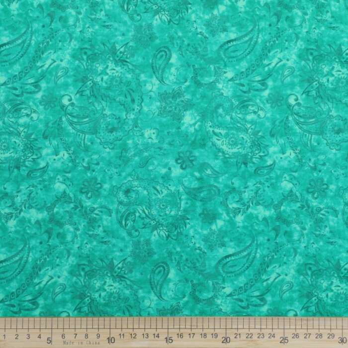 Paisley Grunge - Jade Green - Image 2