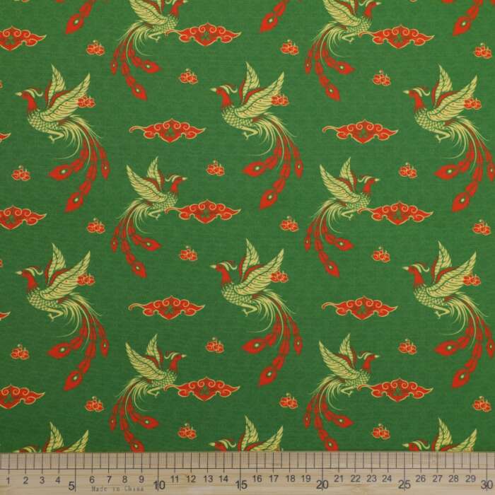 Chinese - Phoenix on Green - Image 2