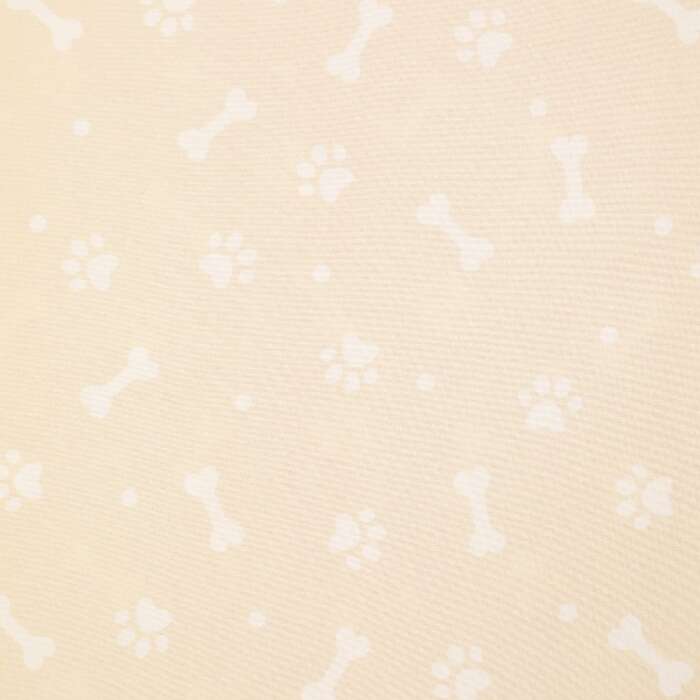 Dogs - Paw Prints and Bones on Cream