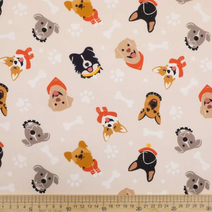 Dogs - Stylish Pups on Cream - Image 2
